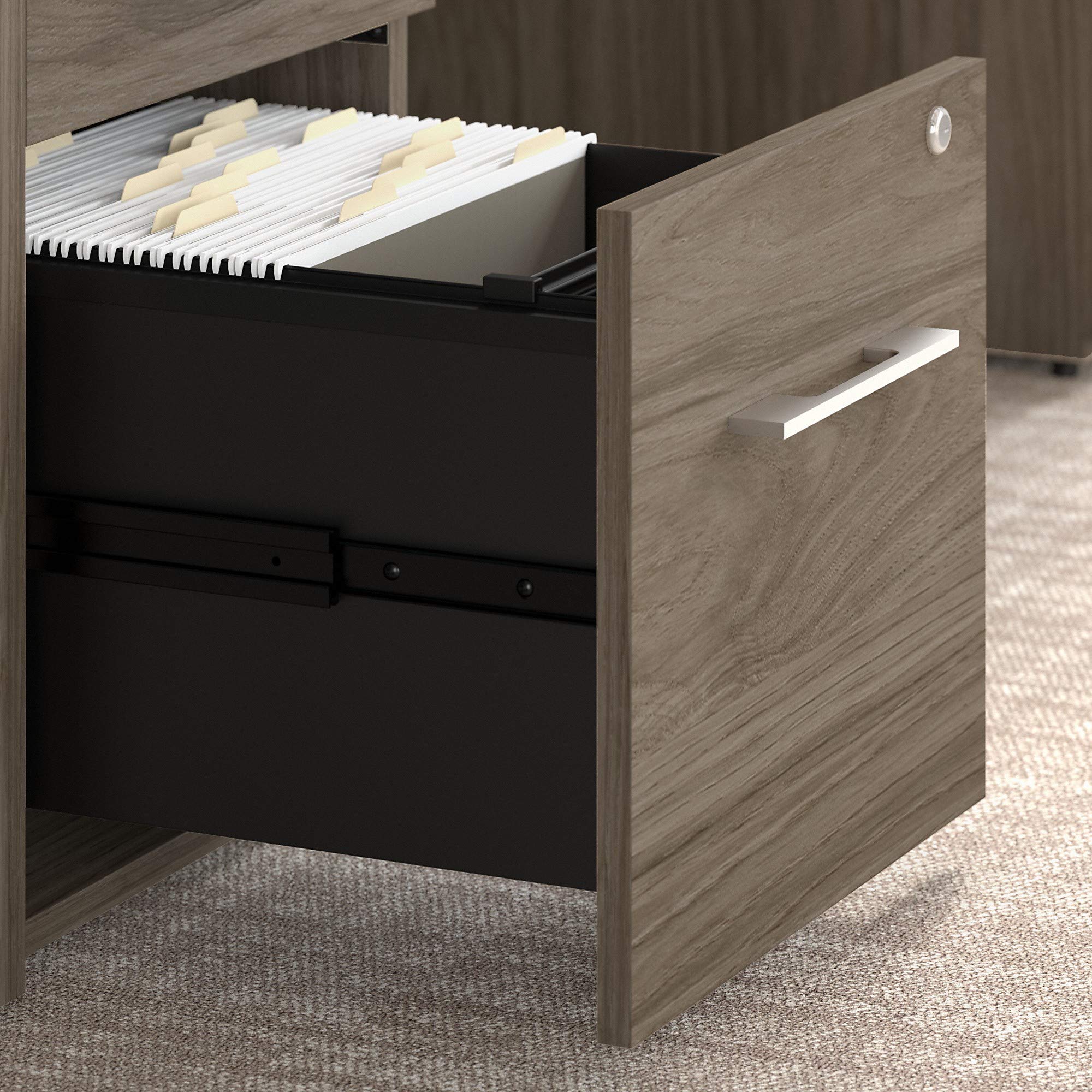 2 Drawer File Cabinet - Modern Hickory