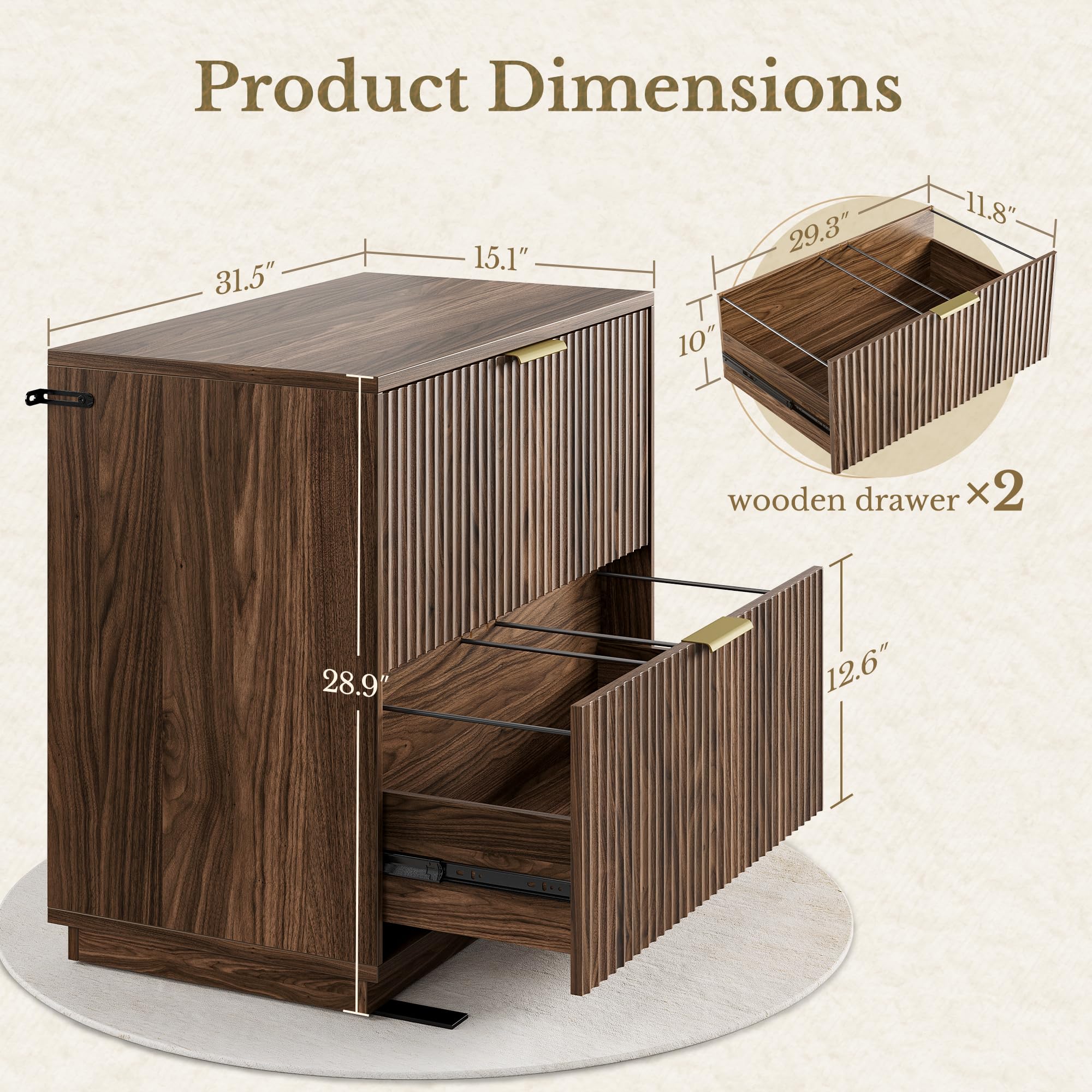 67'' Electric Standing Desk with 73'' Bookshelf and 2-Drawer File Cabinet