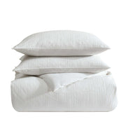 Bark Texture White King Comforter Set