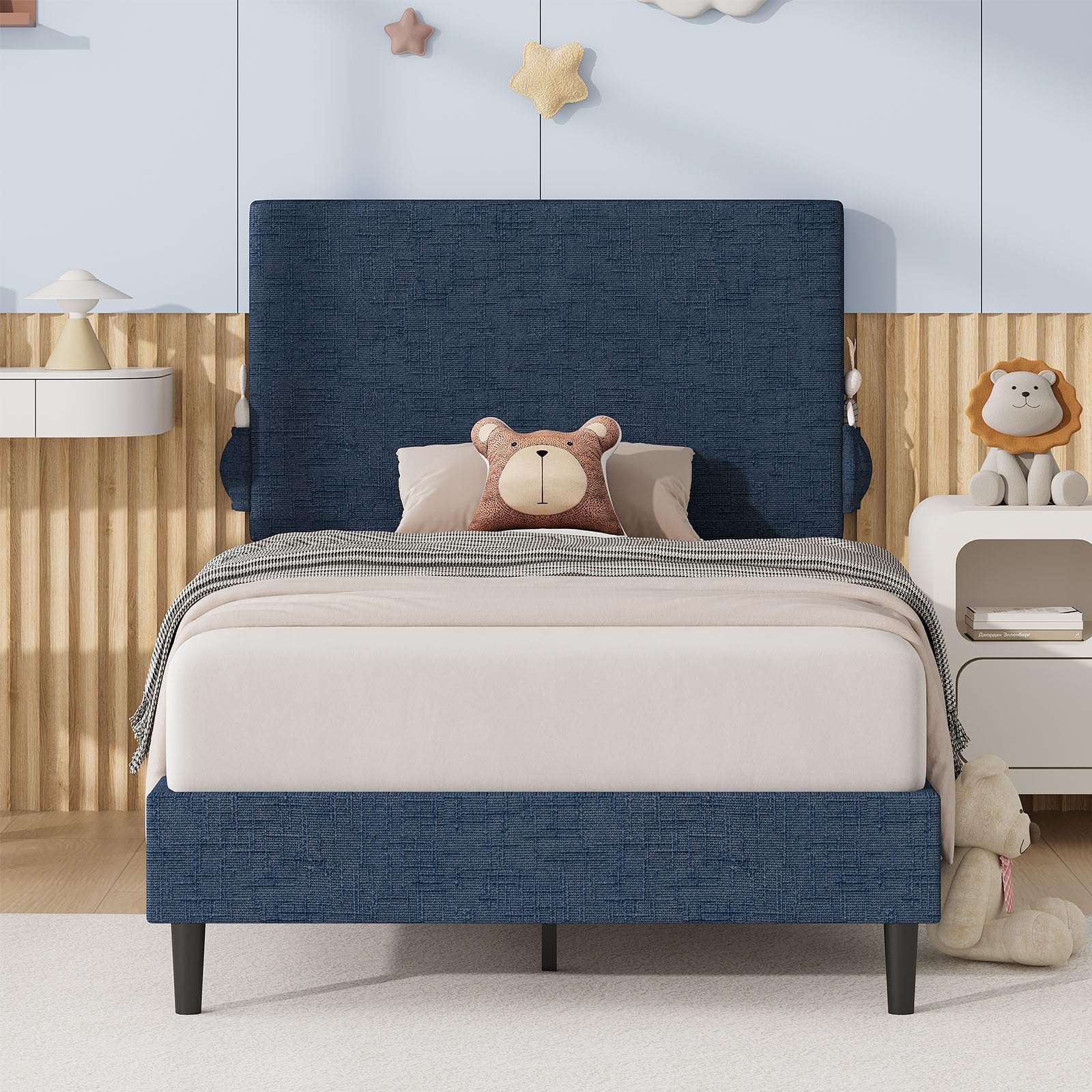 Twin Bed Frame with Headboard