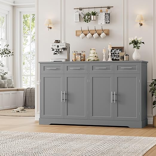 60" Large Buffet Sideboard with Storage