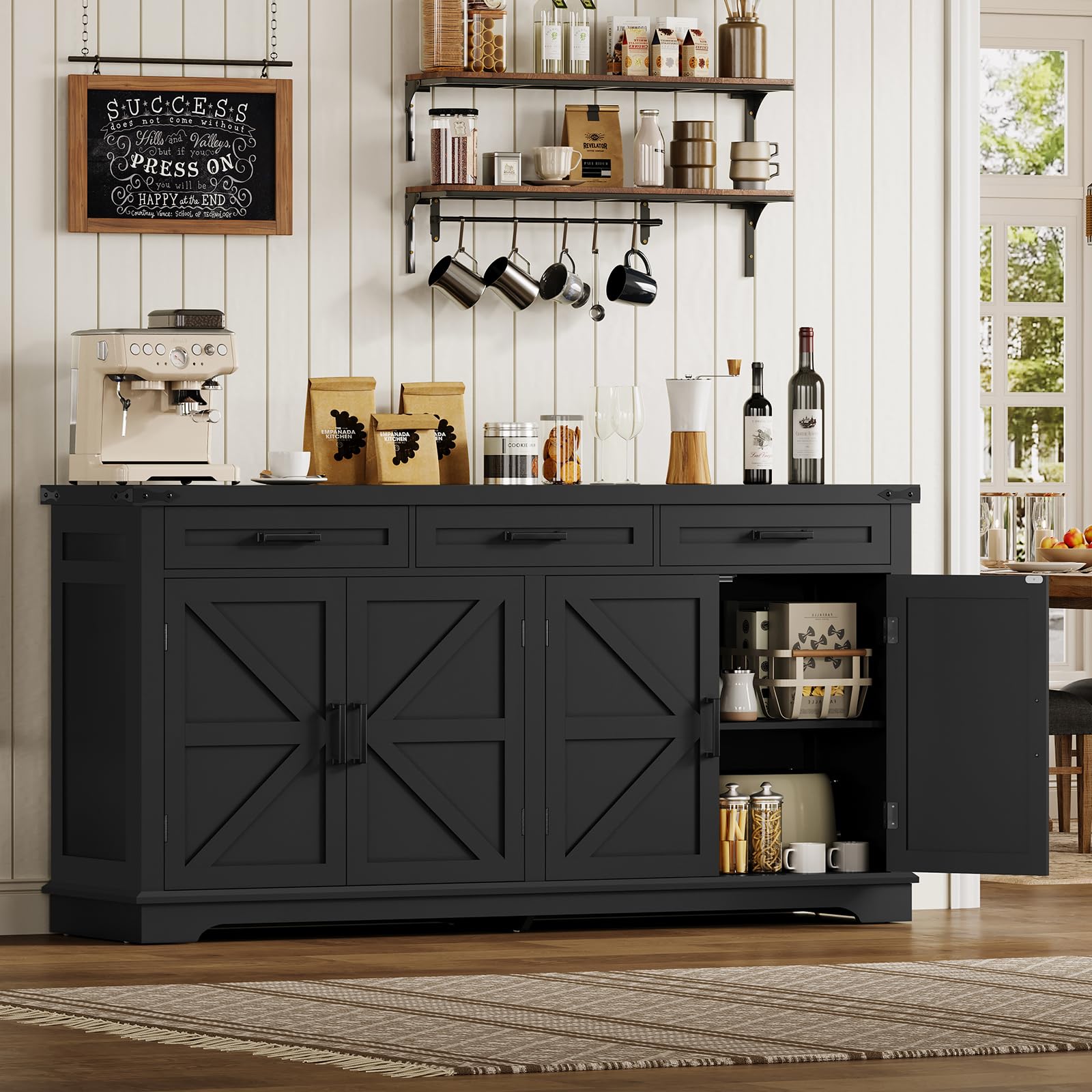 61" Buffet Cabinet with Drawers