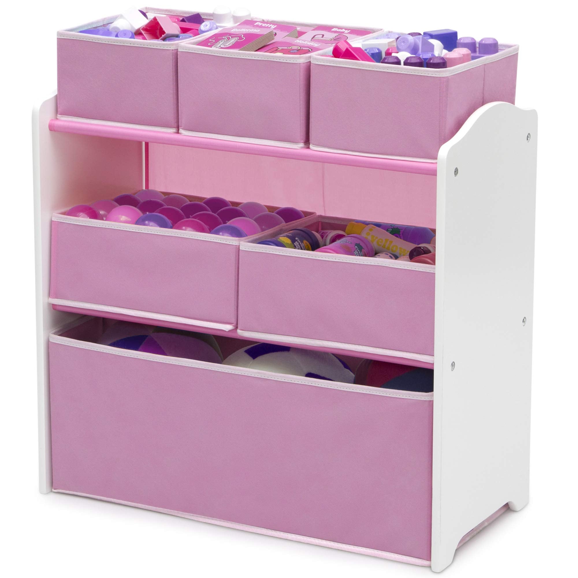4-Piece Toddler Playroom Set with Table, Chairs & Toy Organizer