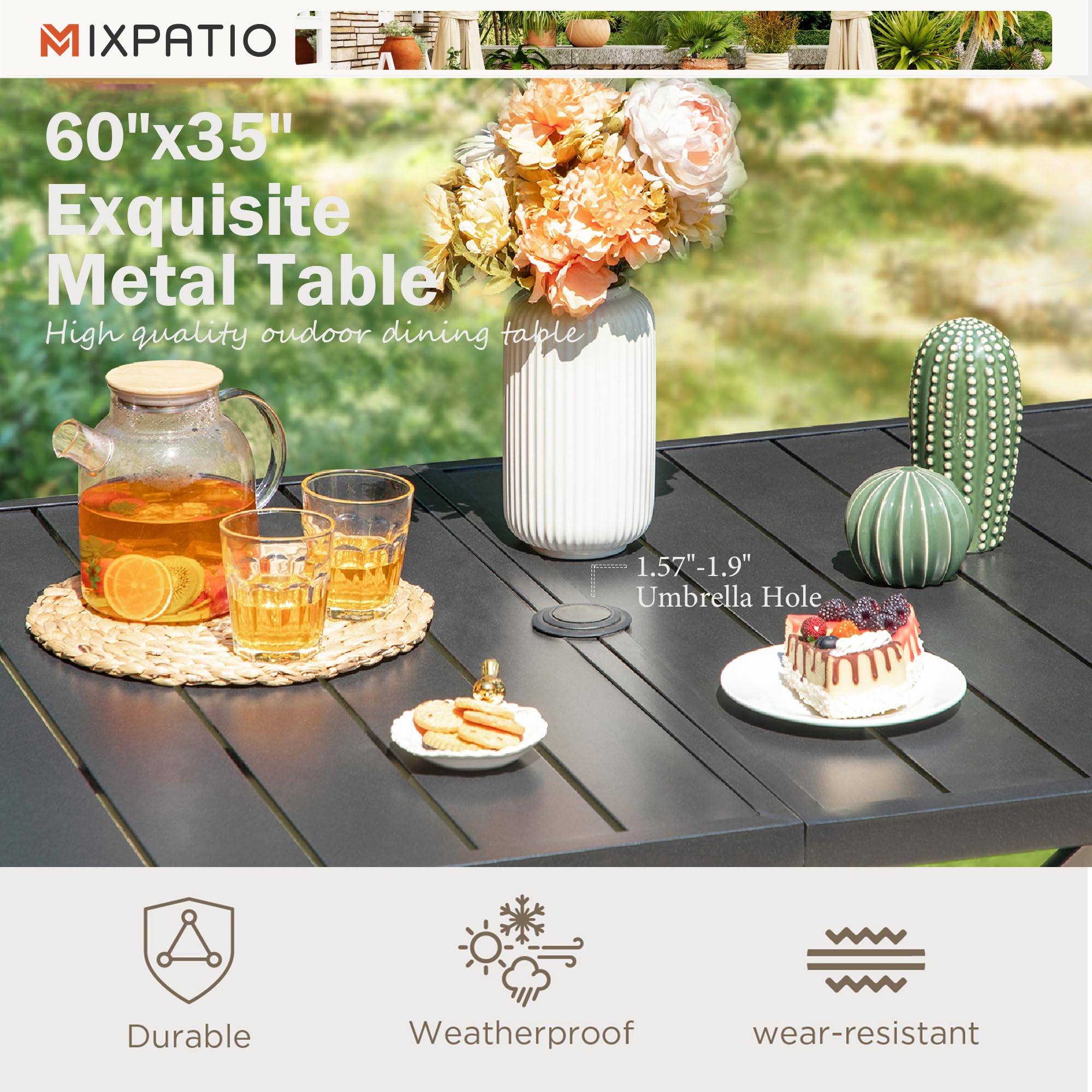 7-Piece Outdoor Dining Set for 6