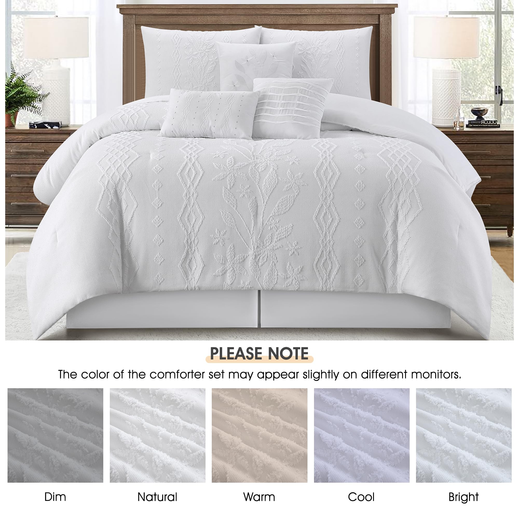 7-Piece Boho Comforter Set Queen