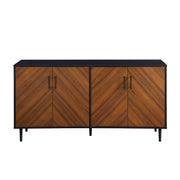 58-Inch Bookmatch Buffet Sideboard with Storage