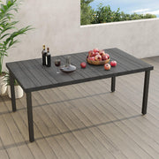 Outdoor Dining Table with Umbrella Hole