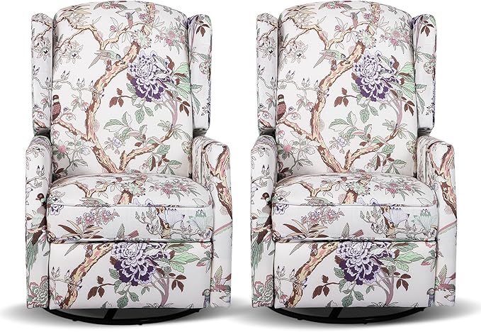 Wingback Swivel Rocker Recliner Chair
