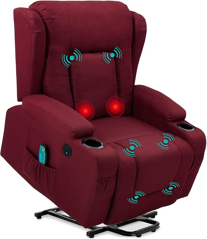 Power Lift Recliner with Massage and Heat