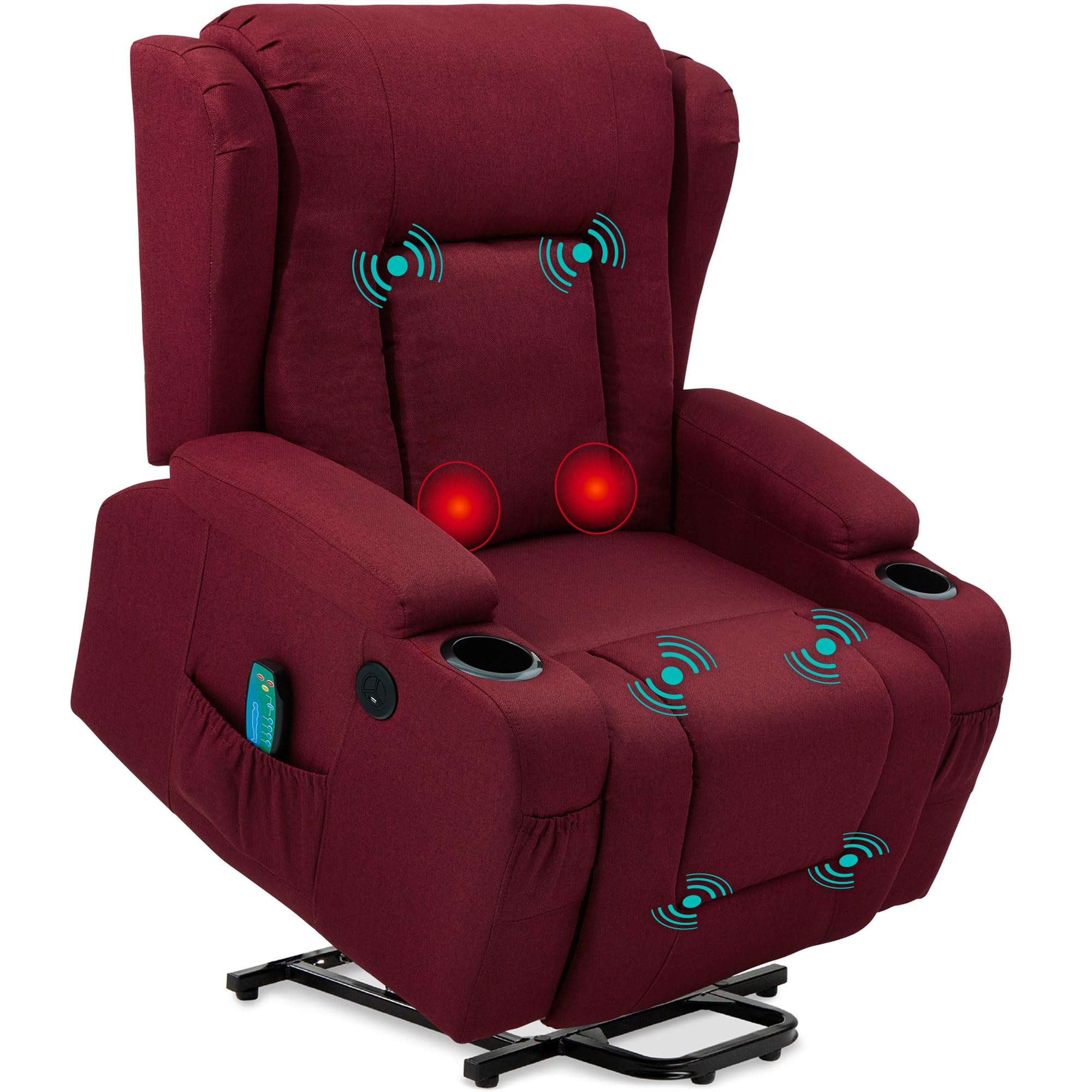 Power Lift Recliner with Massage and Heat