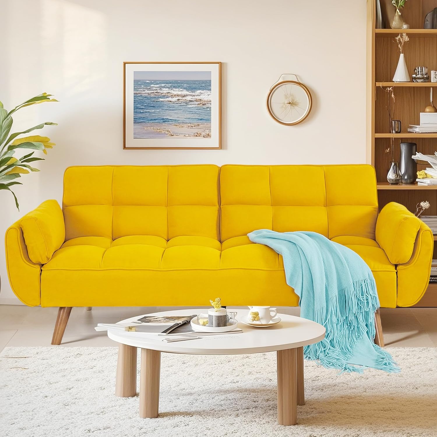 75" Convertible Futon Sofa Bed