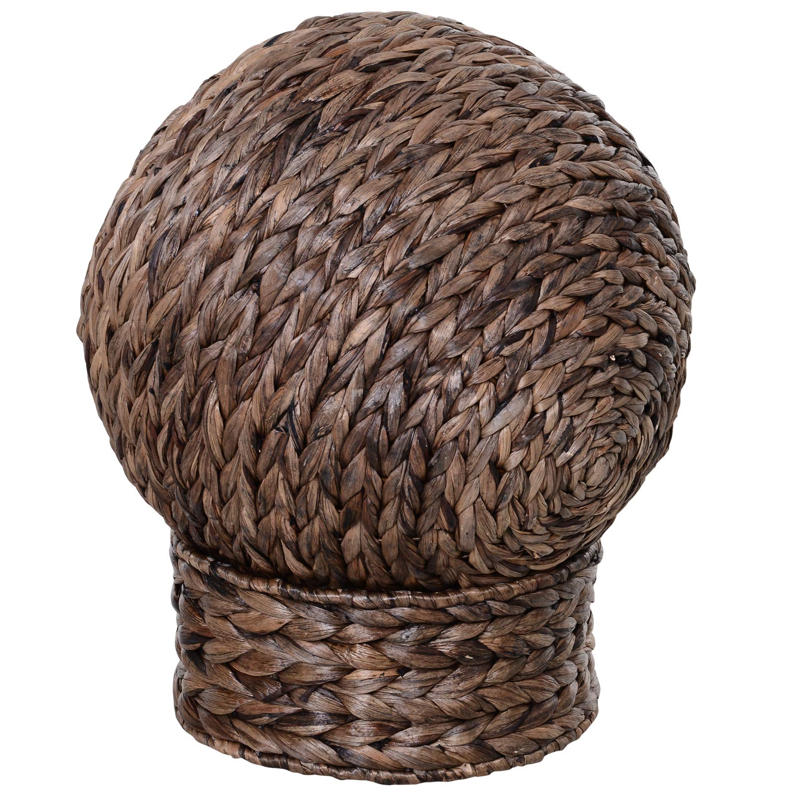 Handwoven Elevated Cat Bed with Soft Cushion & Stand
