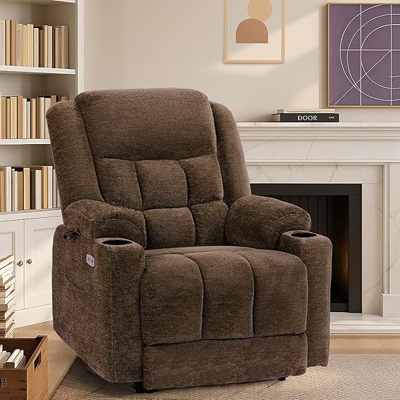 Dual Motor Power Lift Recliner with Heat and Massage