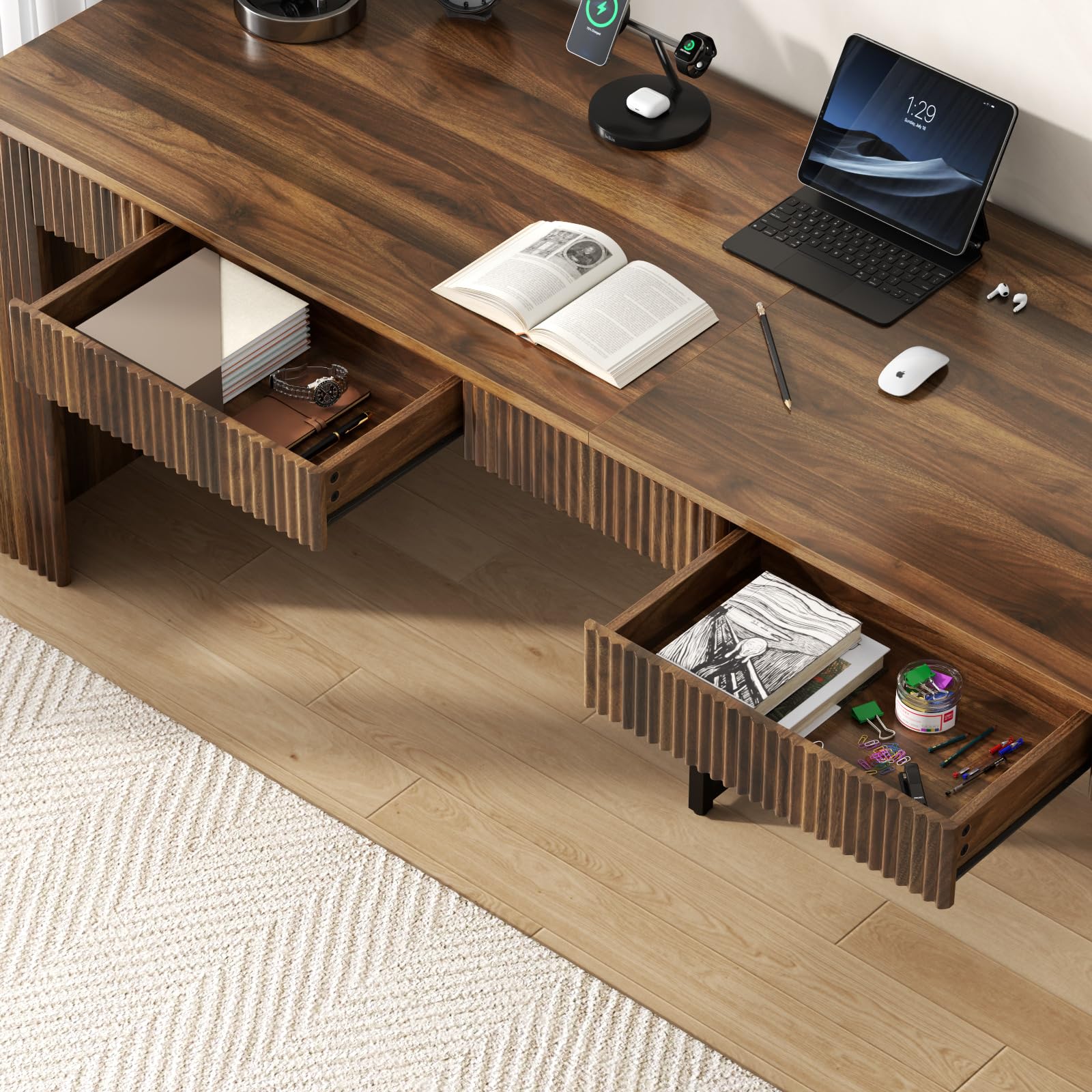 78.74" Executive Desk with 2 Drawers