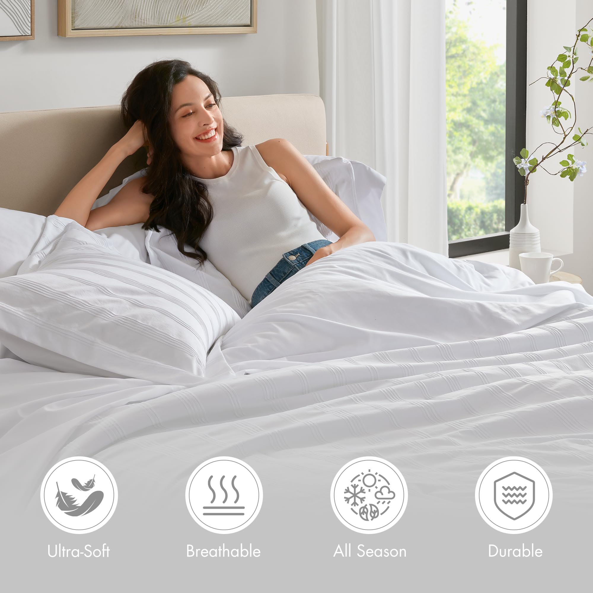 Logan Striped Comforter Set King 7-Piece