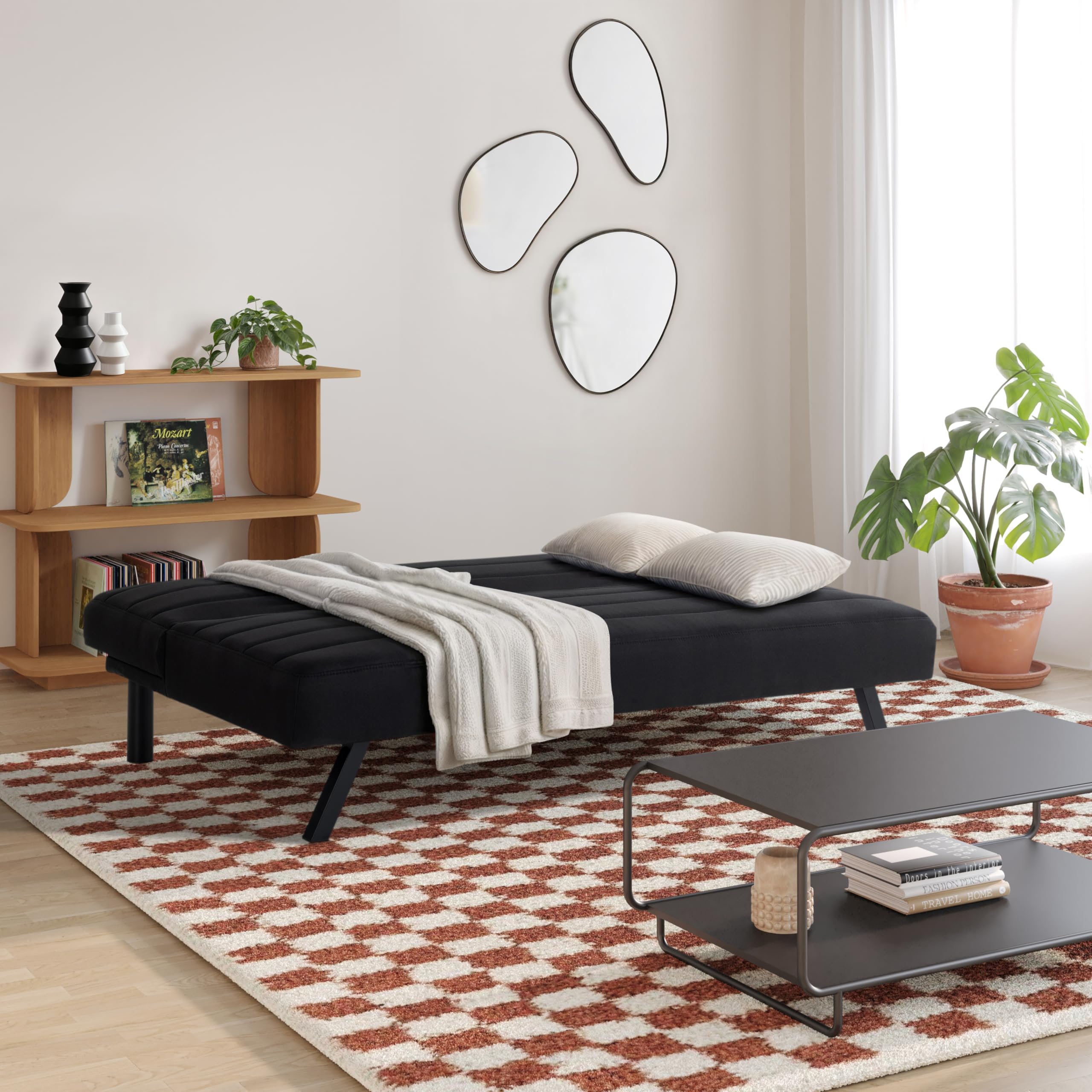 66.1" Convertible Futon Sofa Bed with DreamCoil Comfort