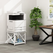 2-Tier Printer Stand with Wheels