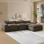Oversized Modular Chenille Cloud Sectional Sofa