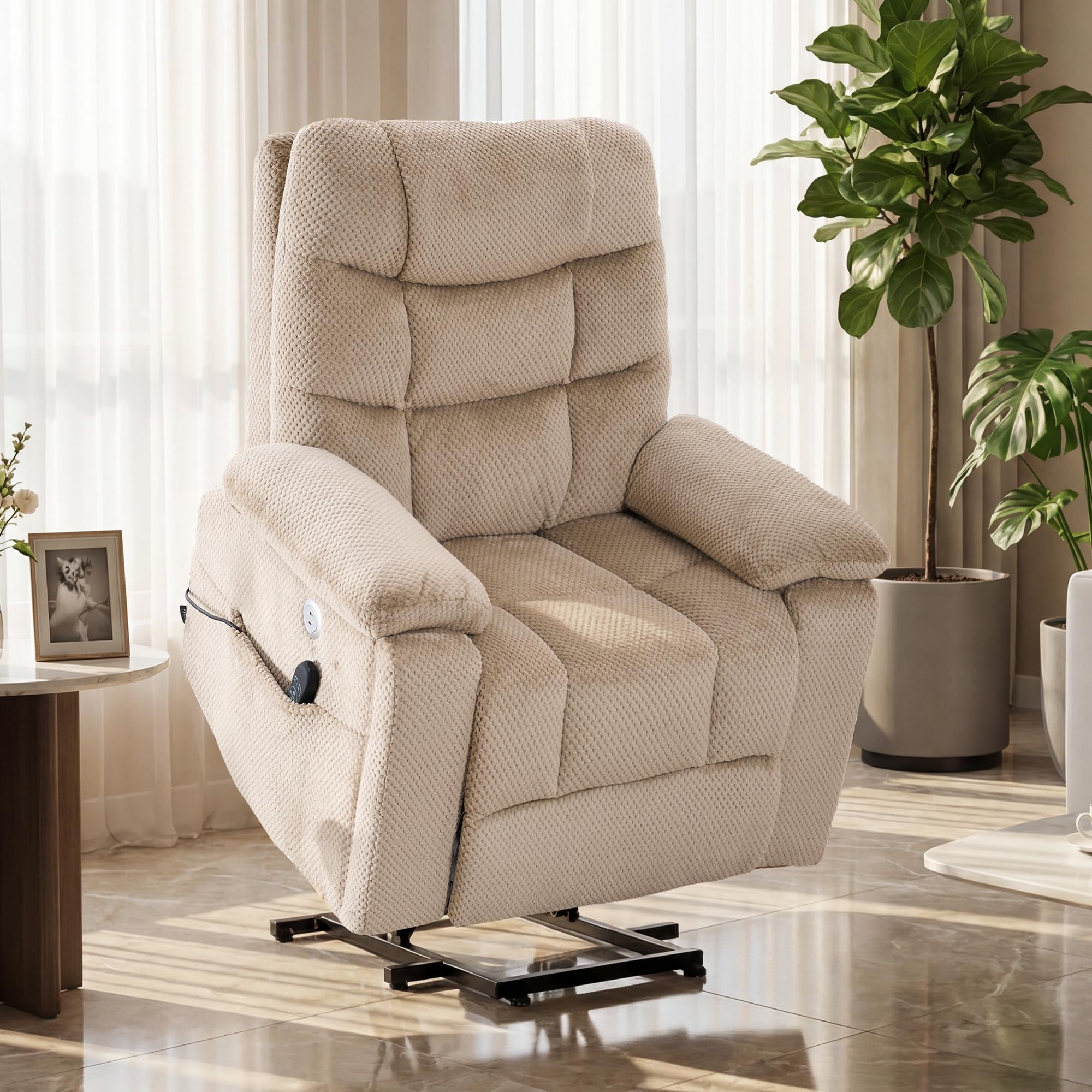 Oversized Dual Motor Power Lift Recliner