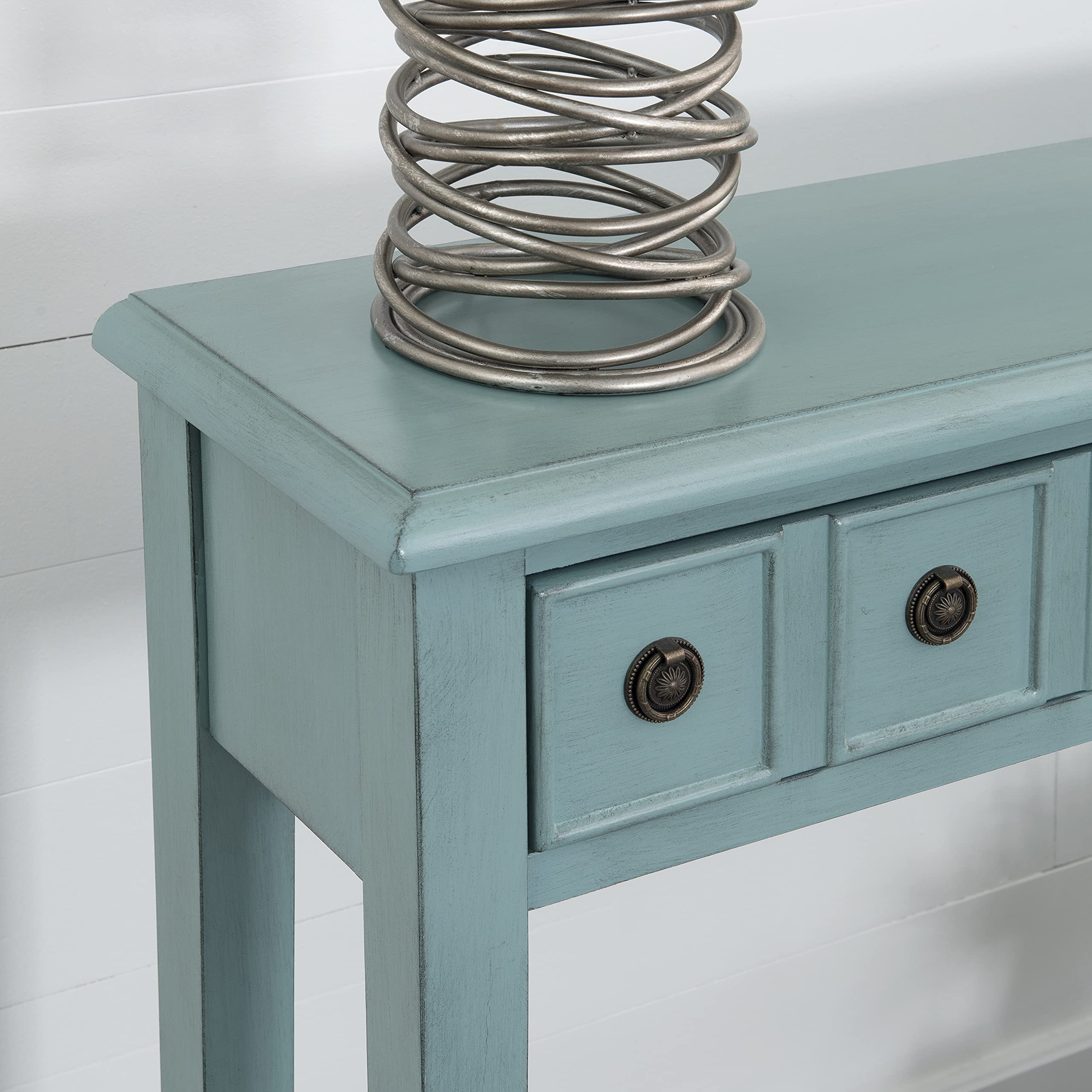 Sadie Long Console Table with 4 Drawers