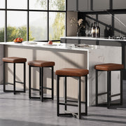 Bar Stools Set of 4 - 24.6" Counter Height Backless