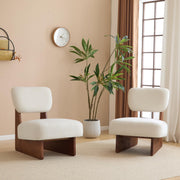 Low Profile Accent Chair Set of 2