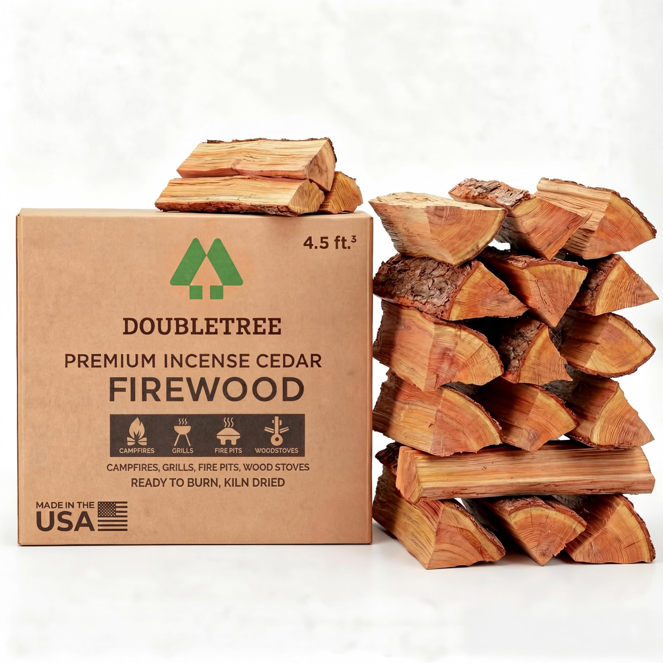 Kiln Dried Incense Cedar Firewood 16 Inch Logs