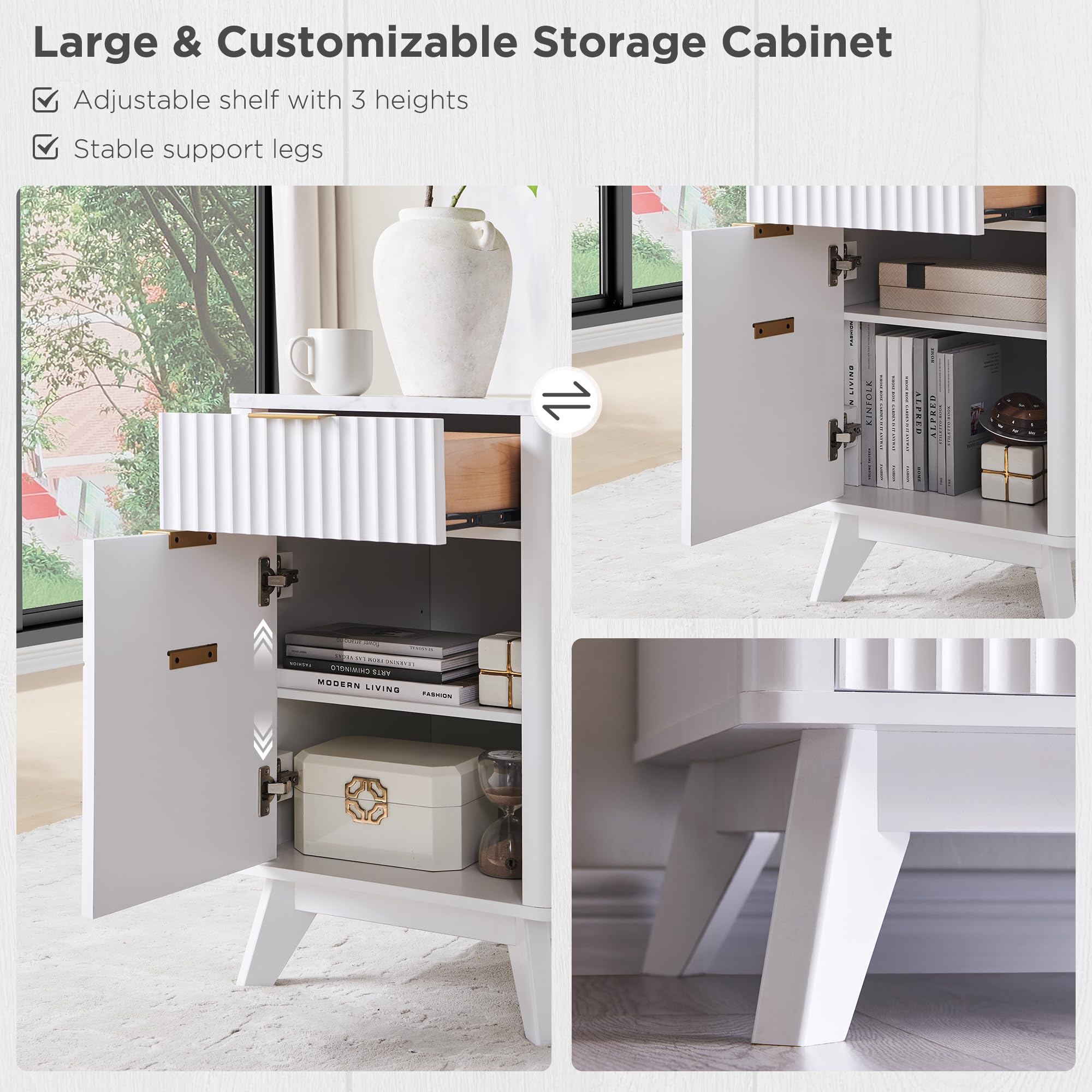 60" L-Shaped Executive Desk with Charging Station