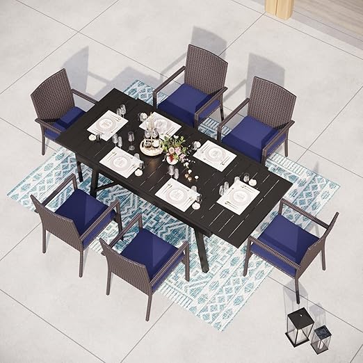 9-Piece Expandable Patio Dining Set