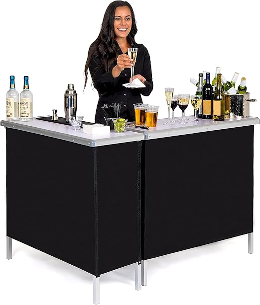 Double LED Bar Table Set with Multi-Color Lights