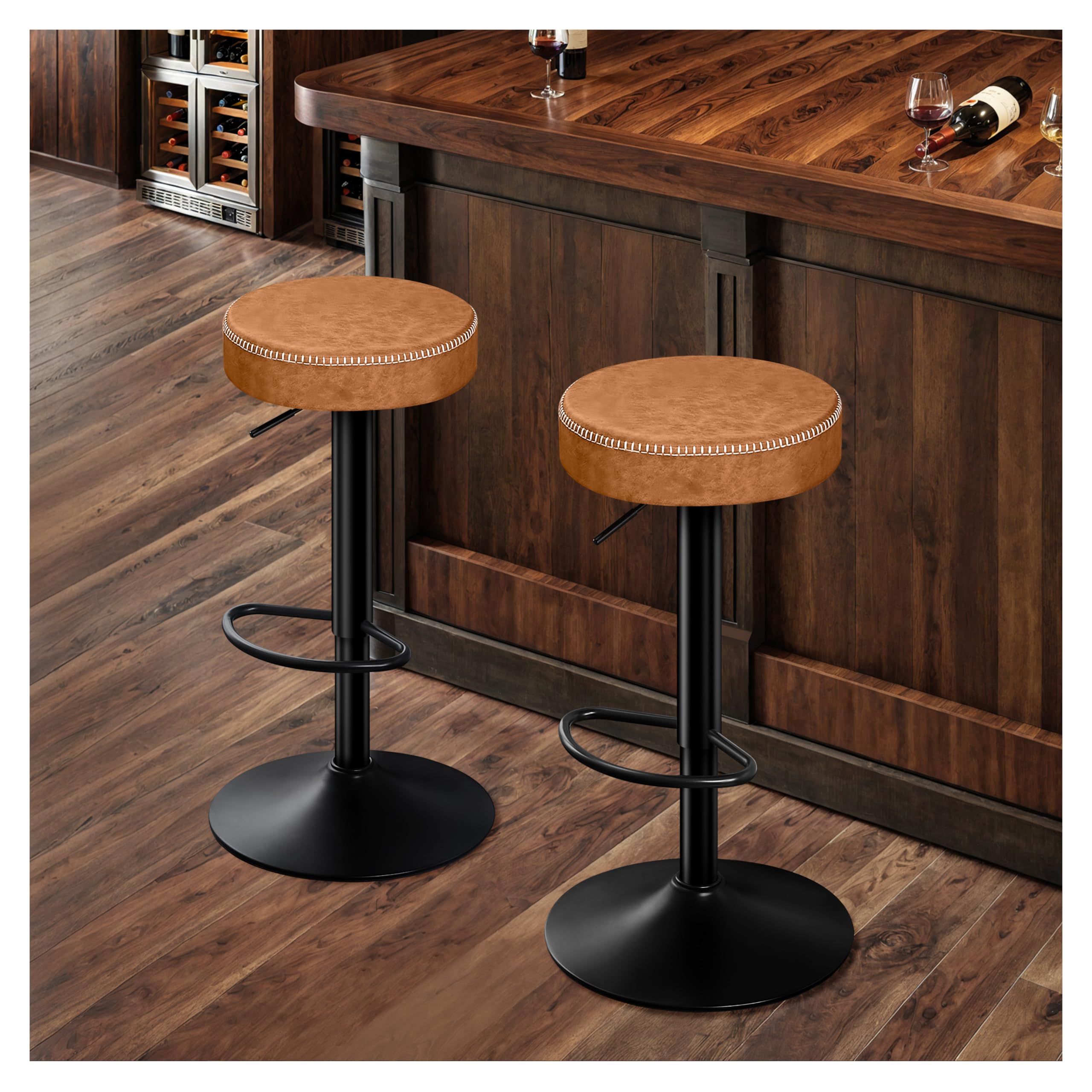Adjustable Bar Stools Set of 2
