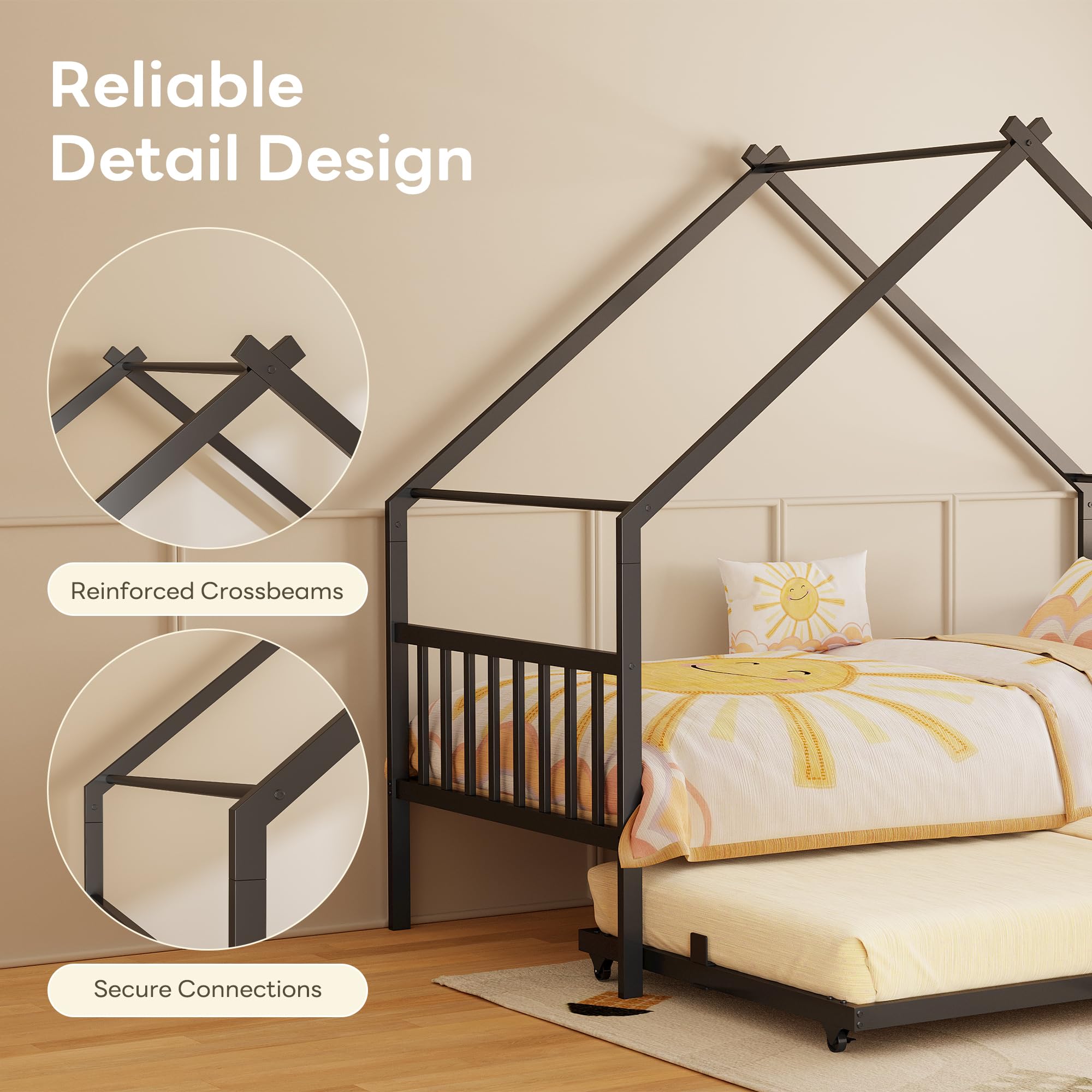 Twin House Daybed with Trundle