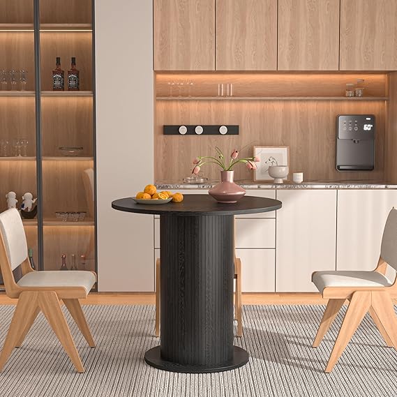 59 Inch Round Dining Table for 6