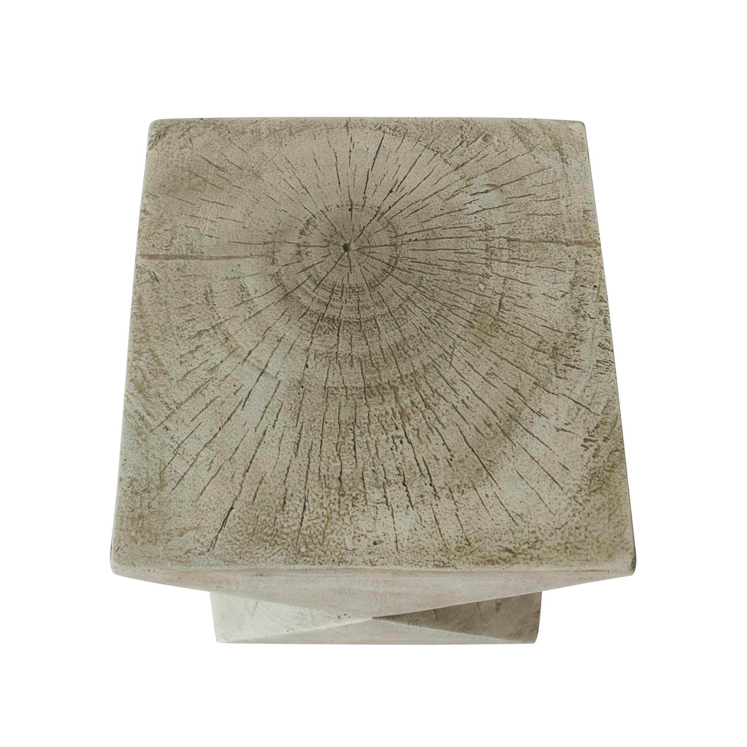 Lightweight Concrete Side Table Light Gray