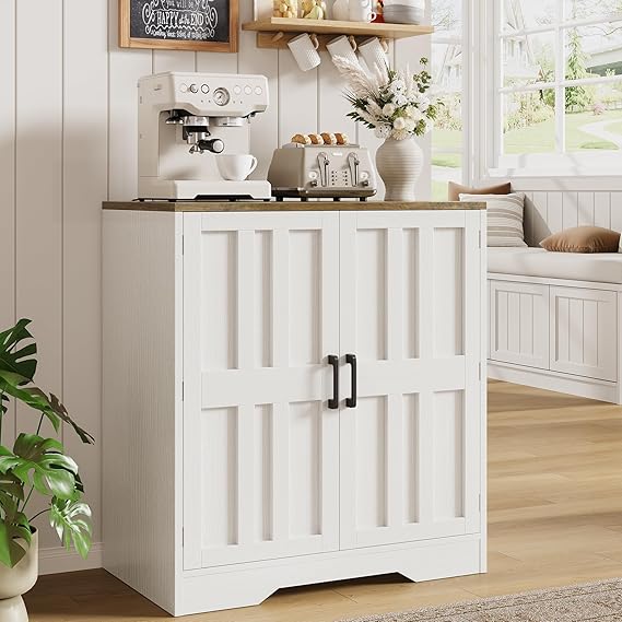 85" Farmhouse Buffet Cabinet with 6 Doors