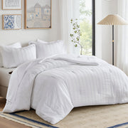 Logan Striped Comforter Set King 7-Piece