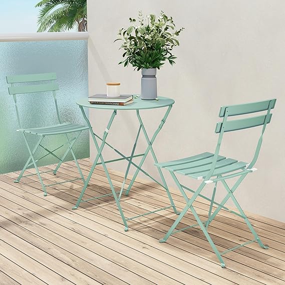 3-Piece Folding Patio Bistro Set