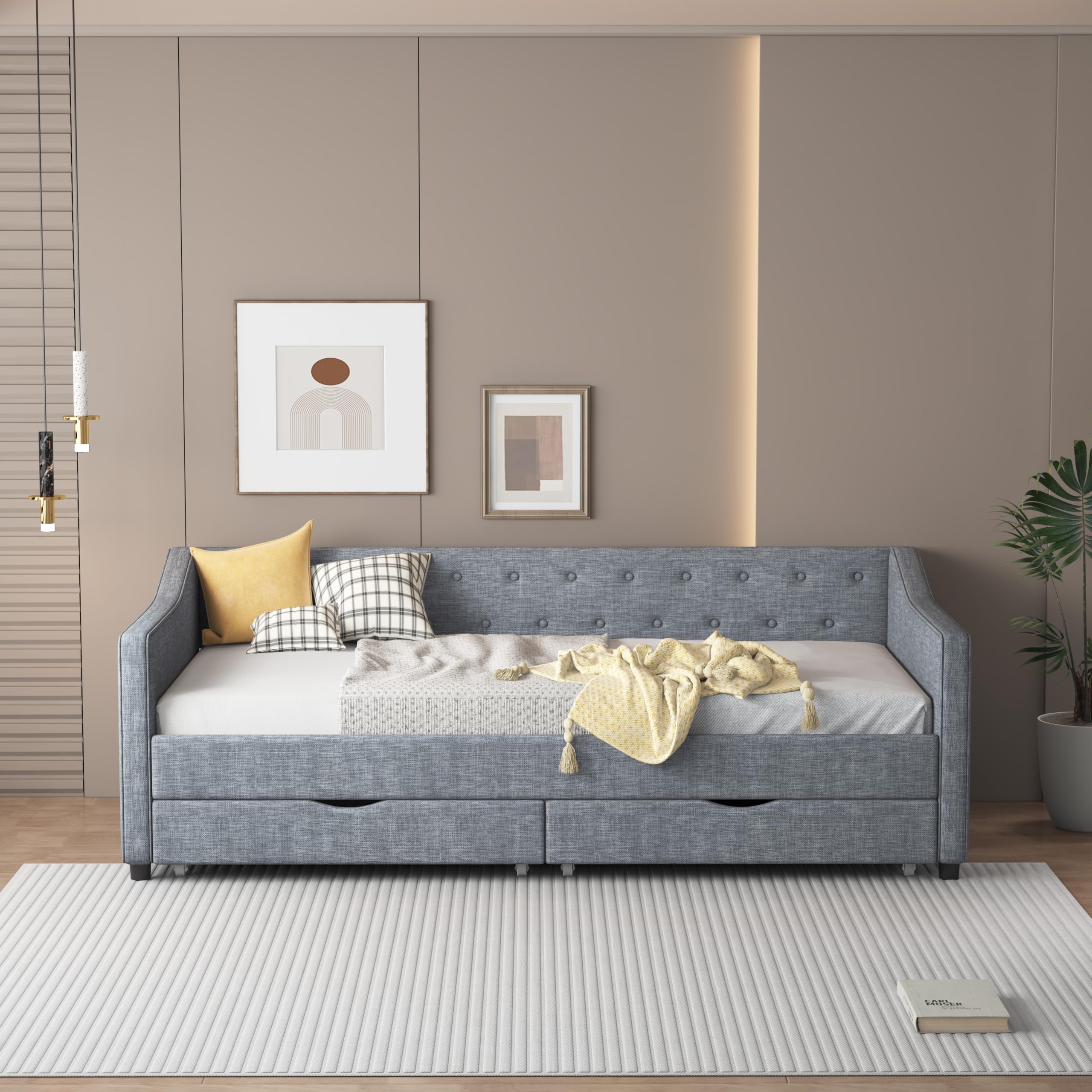 Twin Size Daybed with Storage Drawers