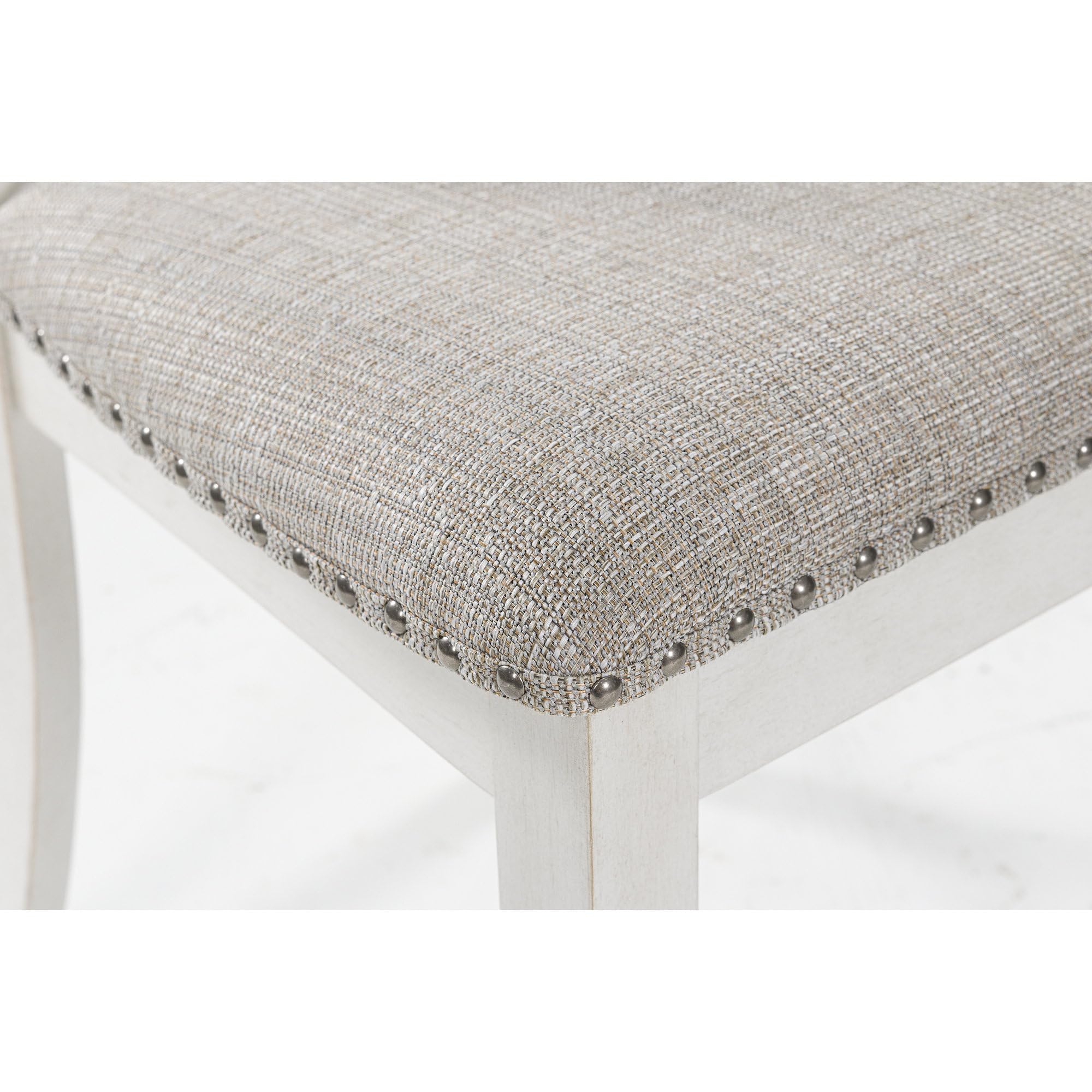 Upholstered Dining Chair with Nailhead Trim, Set of 2