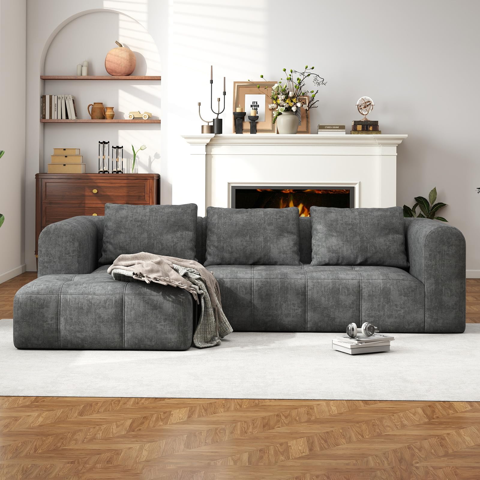 105" Modular Sectional Couch with Deep Seat