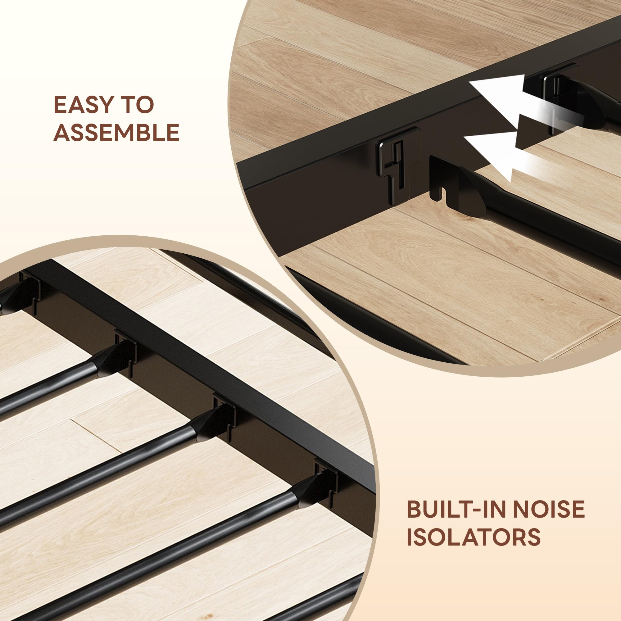 L-Shaped Twin Corner Bed Frame with Storage