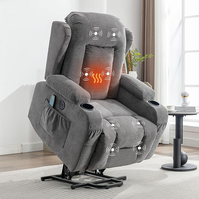 Power Lift Recliner Chair with Massage and Heating