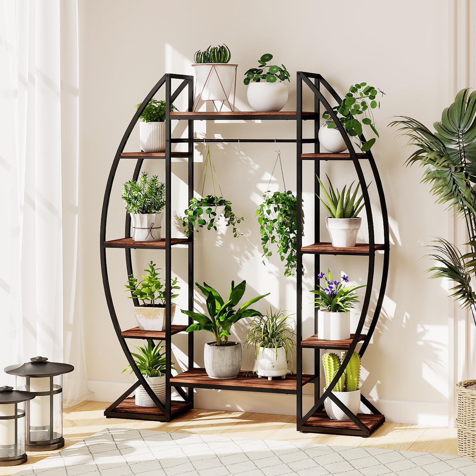 10-Tier Plant Stand with Grow Lights