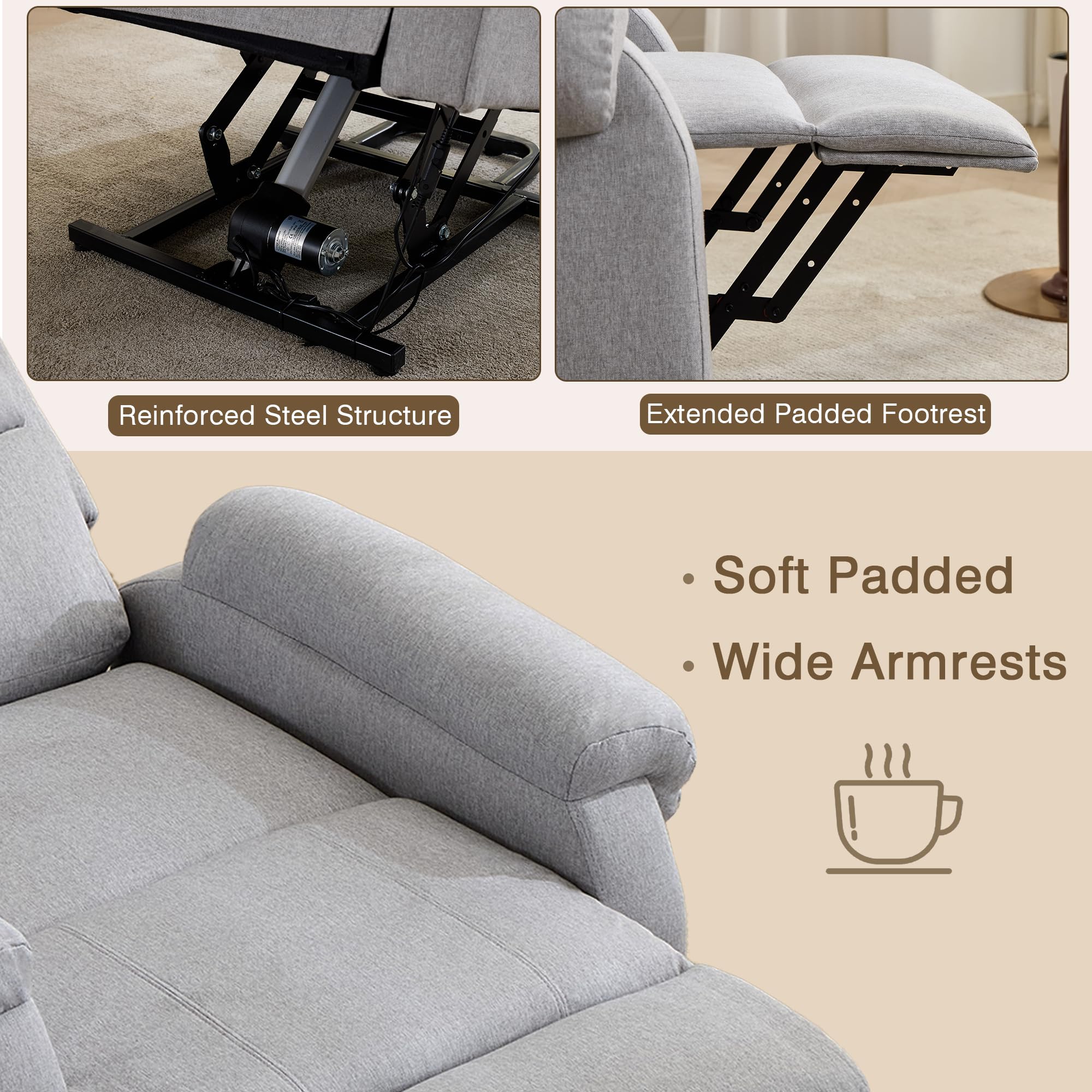 Power Lift Recliner Chair with Heat and Massage