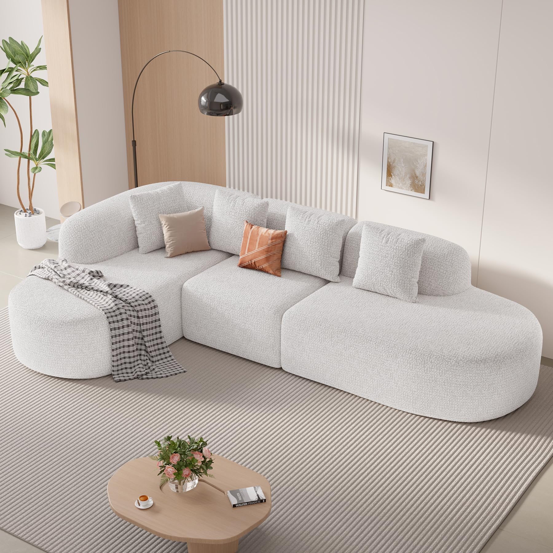 Modern L-Shape Sectional Sofa with Chaise