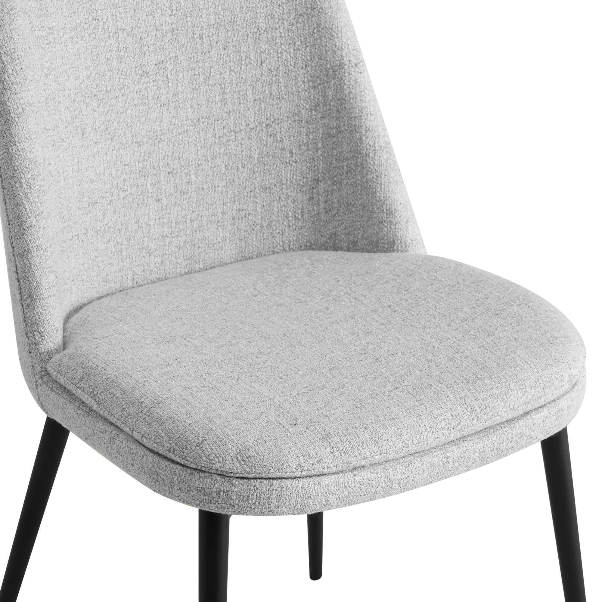 Mid-Century Padded Dining Chair Set of 2