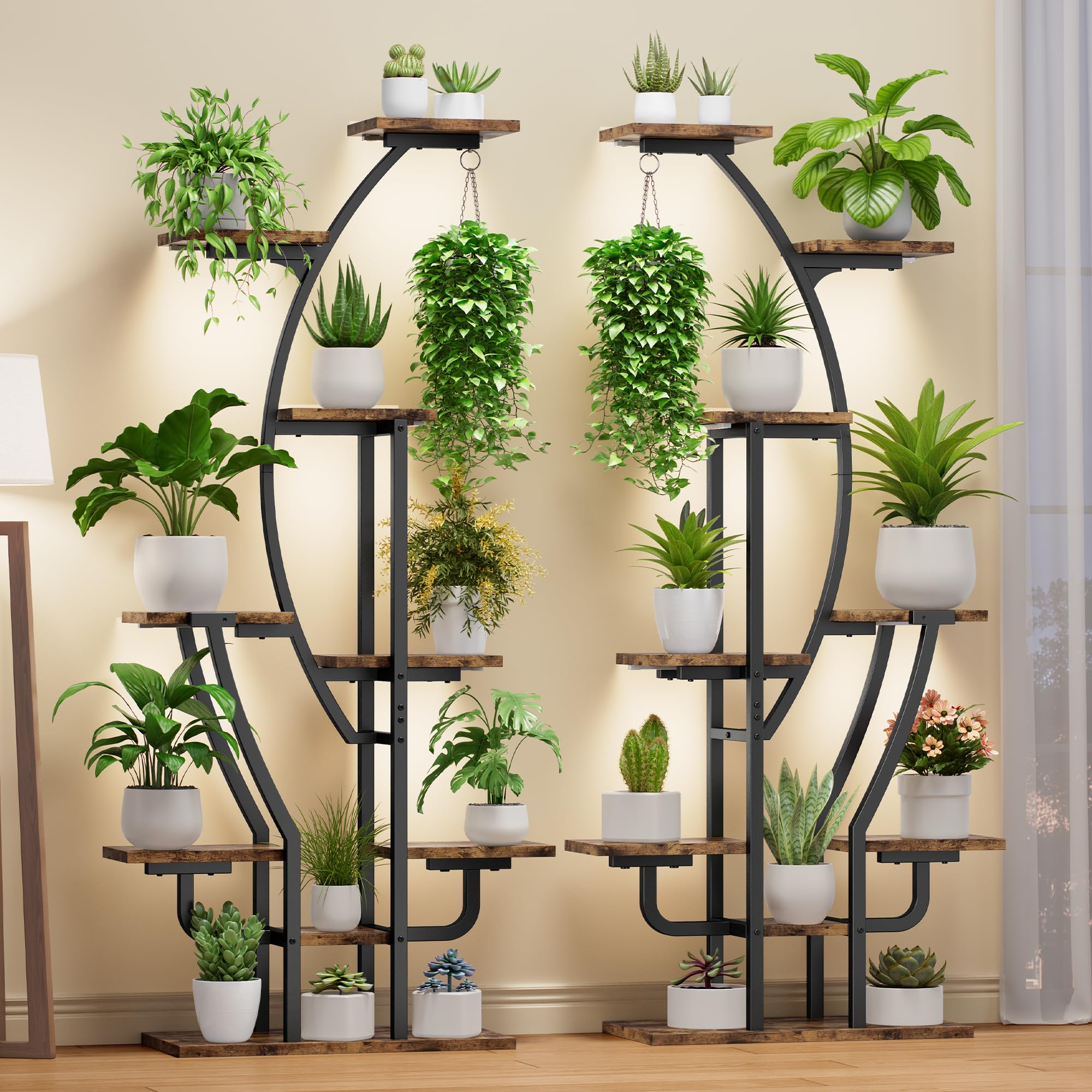9-Tier Plant Stand with Grow Lights