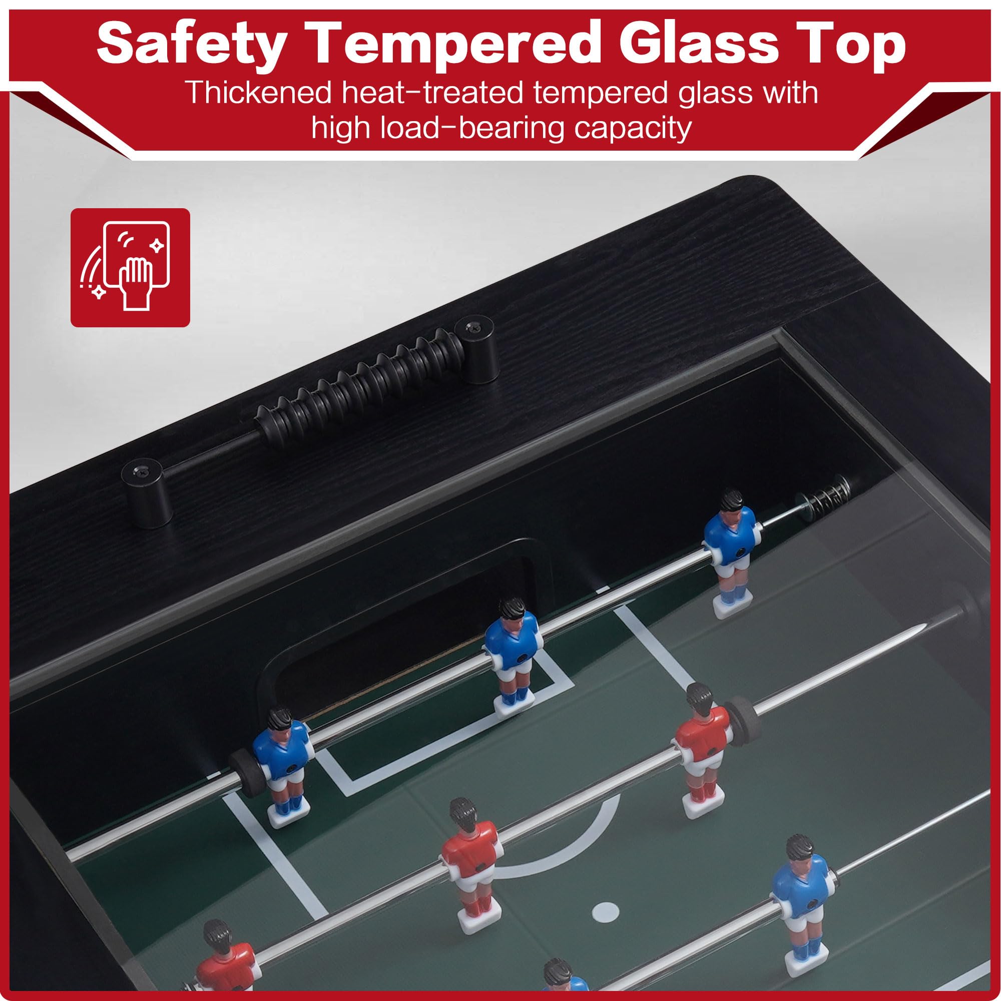42" Foosball Coffee Table with Tempered Glass