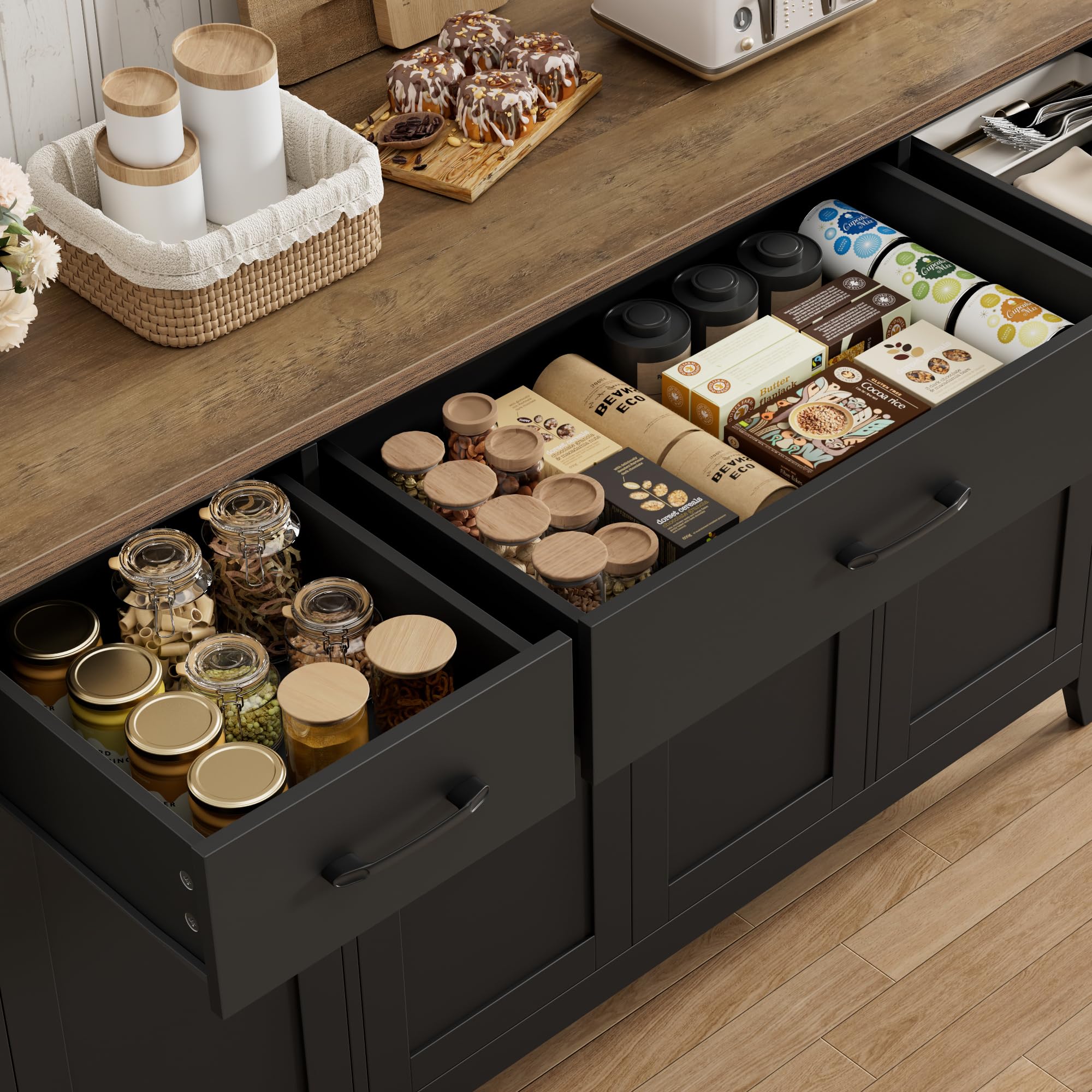55" Buffet Cabinet with Storage