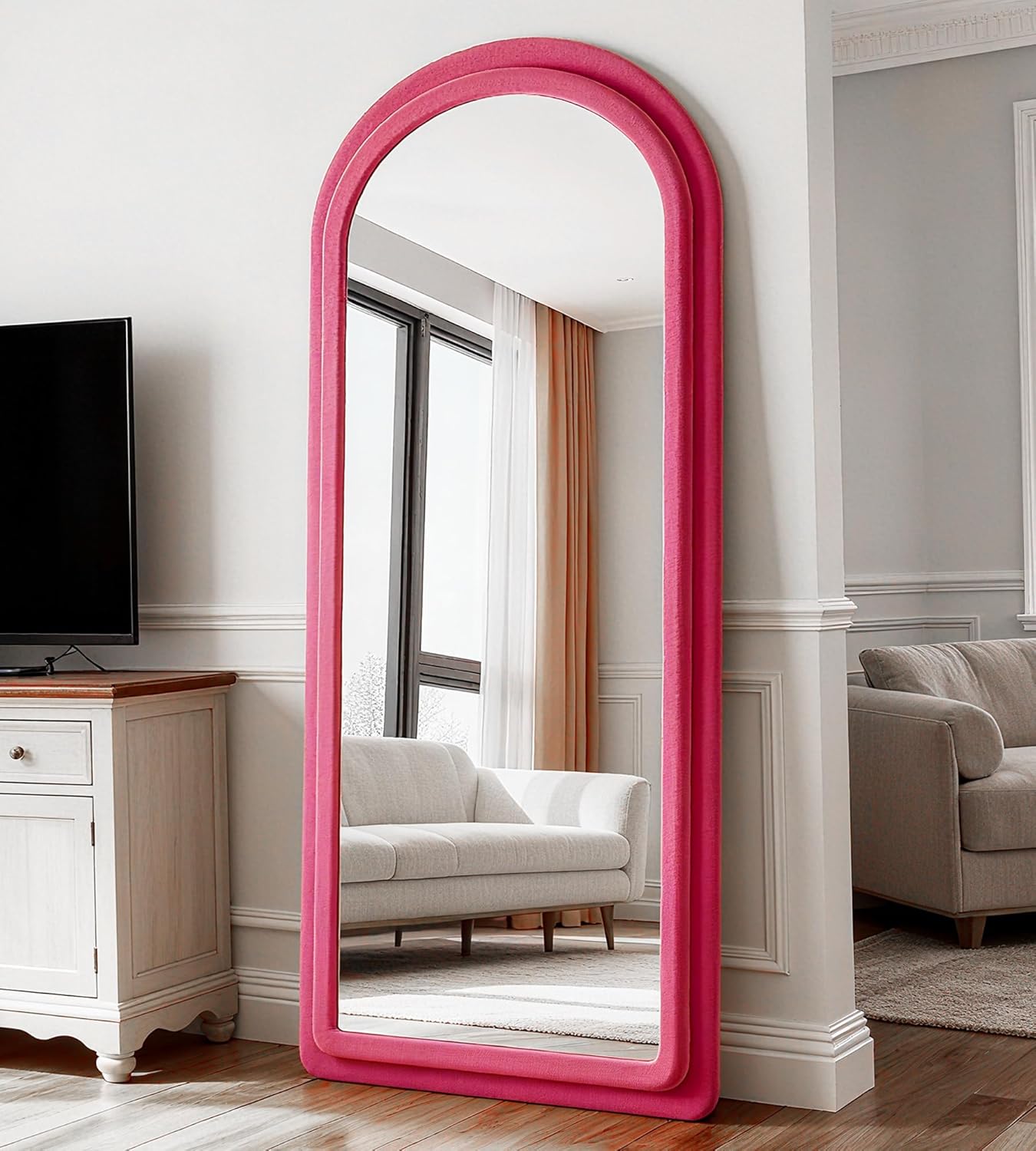 Irregular Wavy Full Length Floor Mirror 63x24